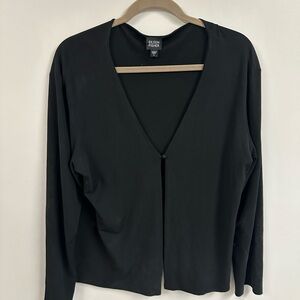 Eileen Fisher Classic Black 100% silk cardigan